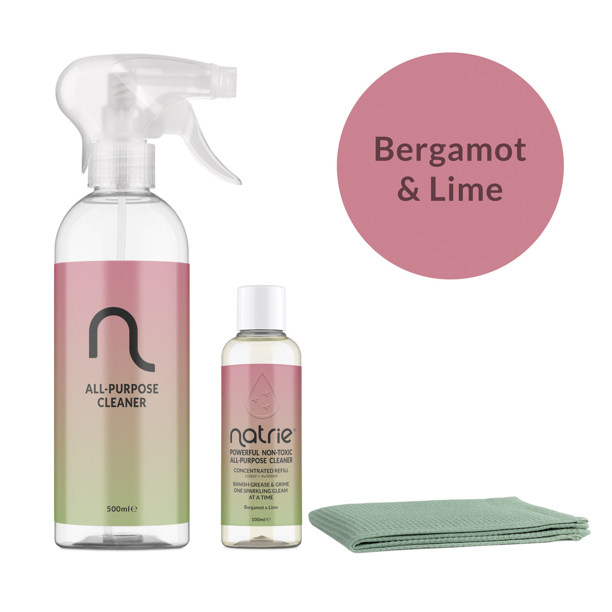 Natrie Cleaning Starter Kit | Bergamot and Lime