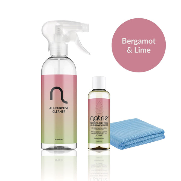 Natrie Cleaning Starter Kit | Bergamot and Lime